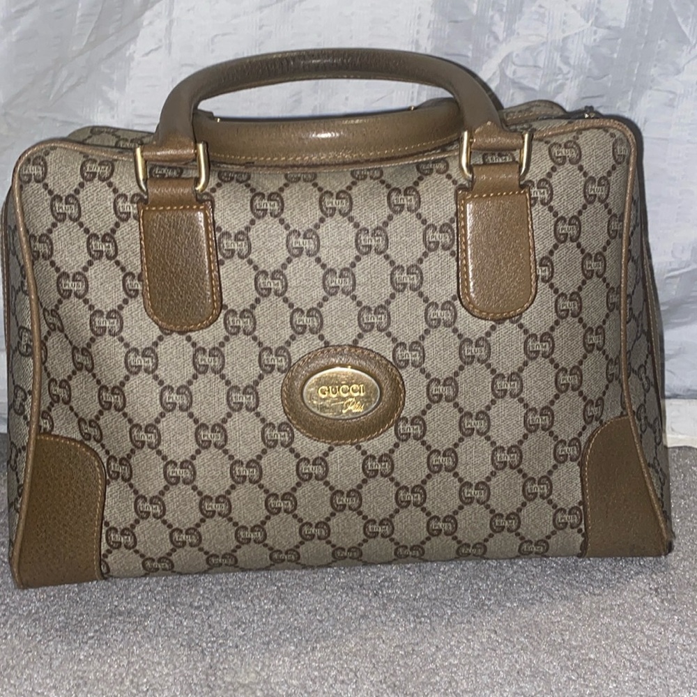 Authentic RARE Vintage Gucci Boston Bag w/authenticity